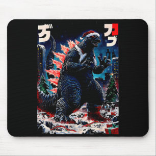 Alfombrilla De Ratón Santazilla monstruo japonés Kaiju dinosaurio Navid