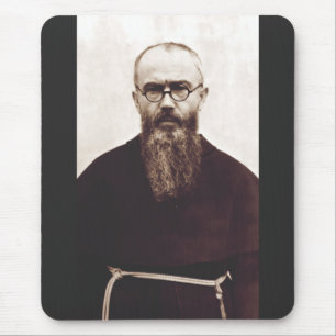Alfombrilla De Ratón Santo Maximiliano Kolbe sacerdote católico polaco