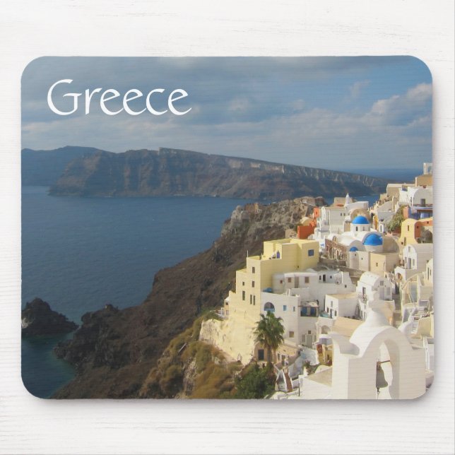 Alfombrilla De Ratón Santorini al atardecer (Frente)