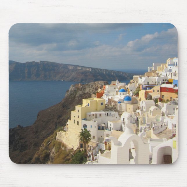 Alfombrilla De Ratón Santorini al atardecer (Frente)