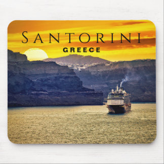 Alfombrilla De Ratón Santorini, Grecia