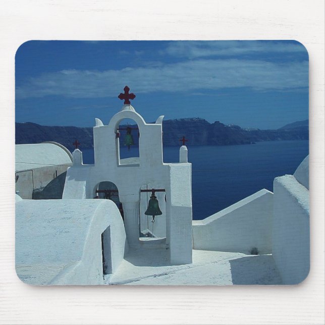 Alfombrilla De Ratón Santorini Mousepad Grecia (Frente)