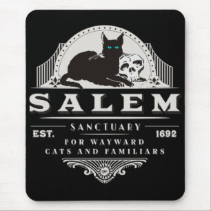 Alfombrilla De Ratón Santuario Salem Para Gatos Y Familiares Que Se Des