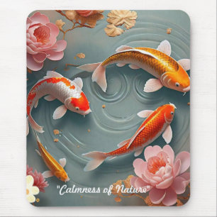 Alfombrilla De Ratón "Santuario Tranquil Koi"