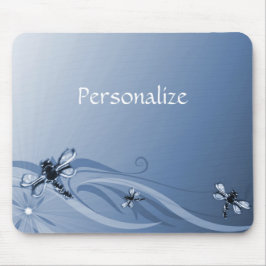 Alfombrilla De Ratón Sapphire Dragonflies Mousepad
