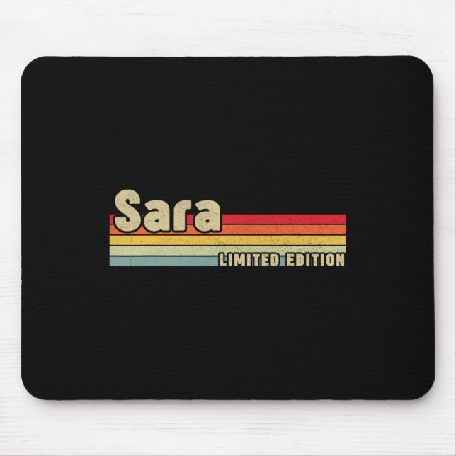 Alfombrilla De Ratón Sara Gift Name Personalized Birthday Fun Navidades (Frente)