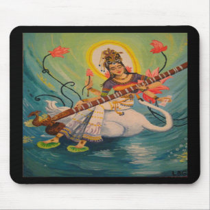Alfombrilla De Ratón Saraswati que pinta Mousepad