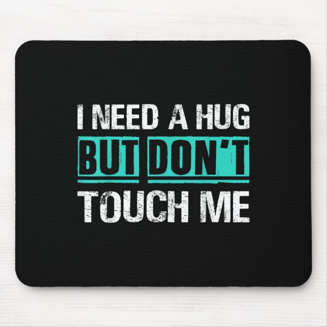 Alfombrilla De Ratón Sarcastic Quotes And Introverts Men Women Tees. I  (Frente)