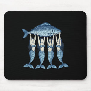 Alfombrilla De Ratón Sardinas Pescado Enlatado Sirena Verano Costero Pe