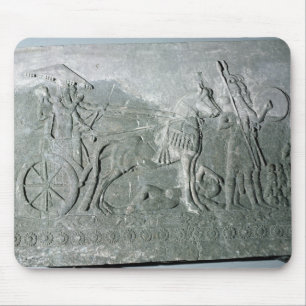 Alfombrilla De Ratón Sargon II en un carro de la batalla