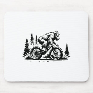 Alfombrilla De Ratón Sasquatch Bigfoot Ciclismo de Montaña Divertido Bi