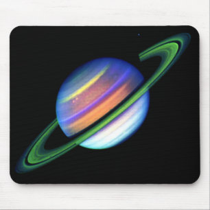 Alfombrilla De Ratón Saturn que brilla intensamente Mousepad