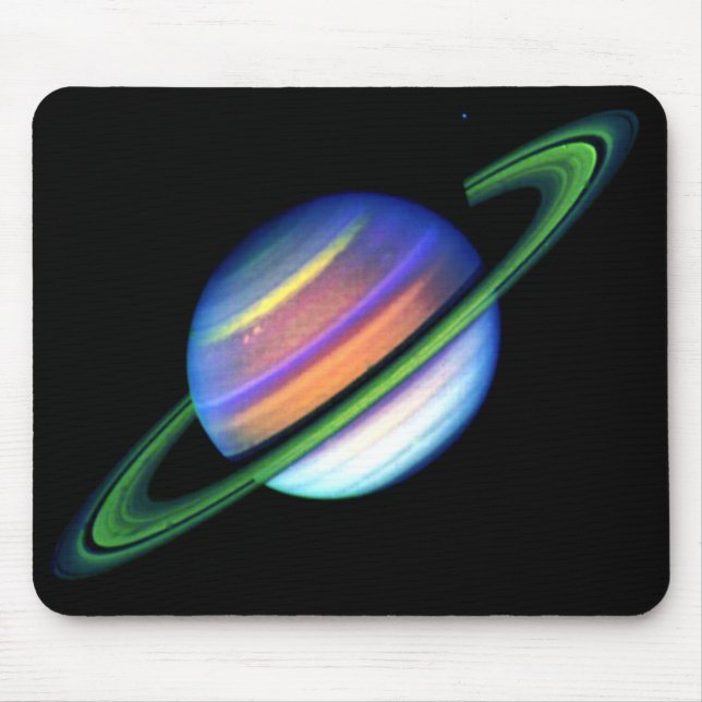 Alfombrilla De Ratón Saturn que brilla intensamente Mousepad (Frente)