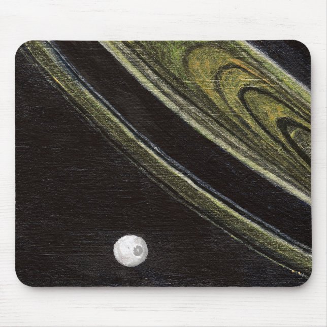 Alfombrilla De Ratón Saturno y Tethys mousepad (Frente)