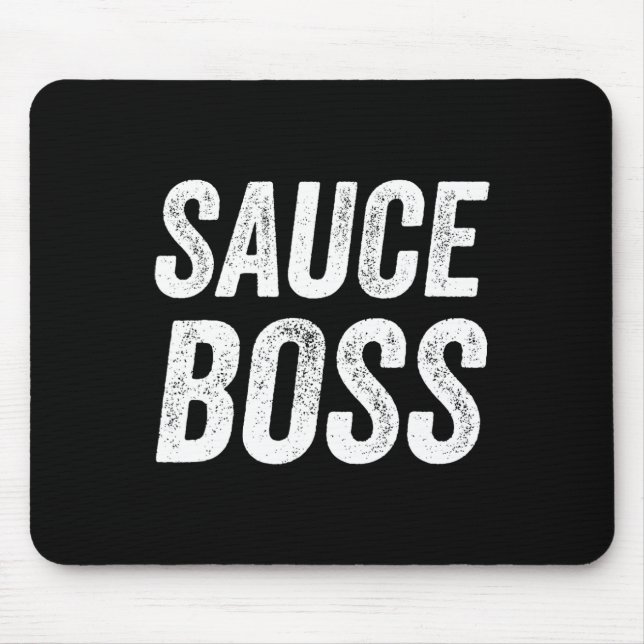 Alfombrilla De Ratón Sauce Boss Chef Bbq Cook Food Humorousa  (Frente)