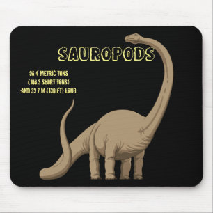 Alfombrilla De Ratón Sauropods Dinosaur