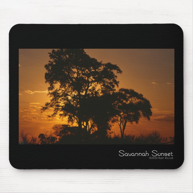 Alfombrilla De Ratón Savannah Sunset Mouse Pad (Frente)