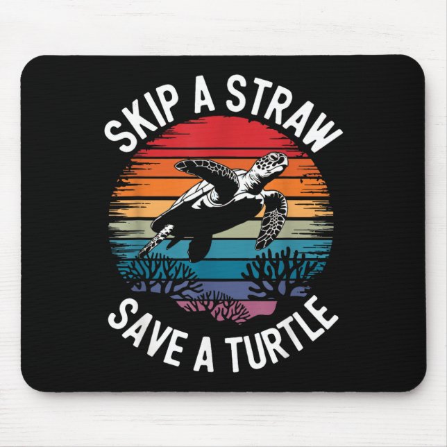 Alfombrilla De Ratón Save Turtles Sea Ocean Turtle Shirt  (Frente)
