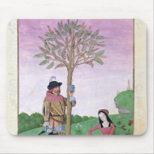 Alfombrilla De Ratón Savia del dibujo de un árbol