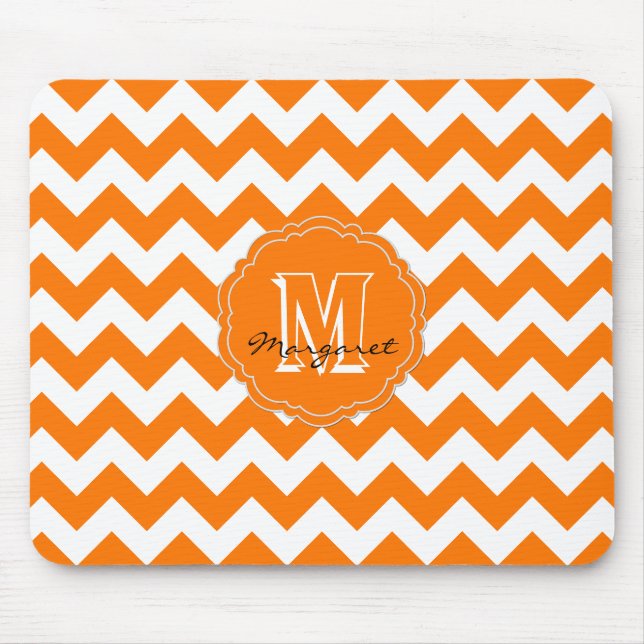 Alfombrilla De Ratón SC Chevron Mouse Pad Naranja y blanco (Frente)