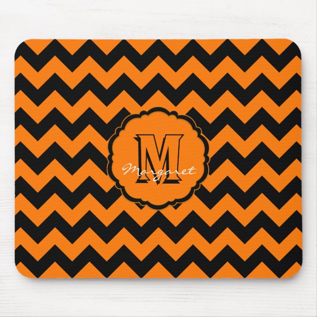 Alfombrilla De Ratón SC Chevron Mouse Pad Naranja y negro (Frente)