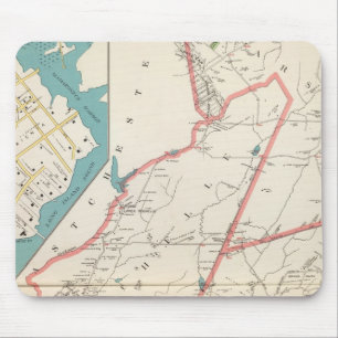 Alfombrilla De Ratón Scarsdale, New Rochelle, ciudades de Mamaroneck