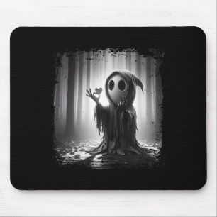 Alfombrilla De Ratón Scary Face Horror Poster Halloween Ghost Heart Sha