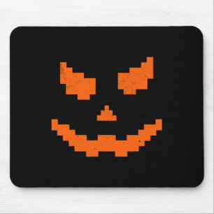 Alfombrilla De Ratón Scary Halloween Jack O Lantern Calabaza malvada so