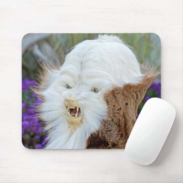 Alfombrilla De Ratón Scary Taxidermy Crema Mouse Pad de ratón (Con ratón)