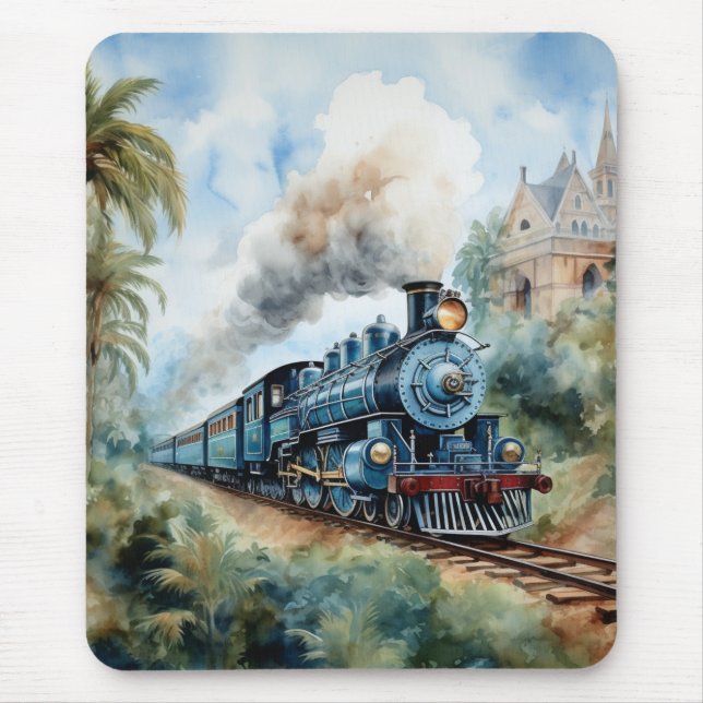 Alfombrilla De Ratón Scenic Landscape a Victorian Train (Frente)