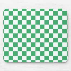 Alfombrilla De Ratón Schachbrettmuster Weiss Grün