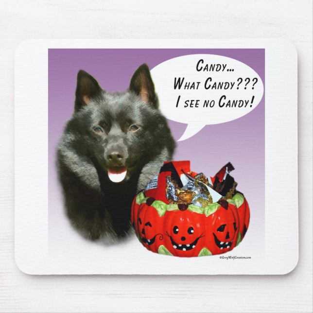 Alfombrilla De Ratón Schipperke Halloween Candy (Frente)