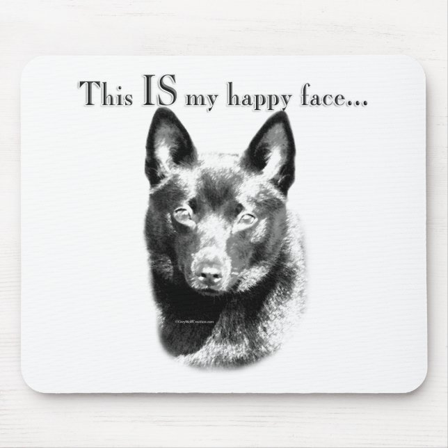 Alfombrilla De Ratón Schipperke Happy Face (Frente)