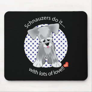Alfombrilla De Ratón Schnauzer del amor