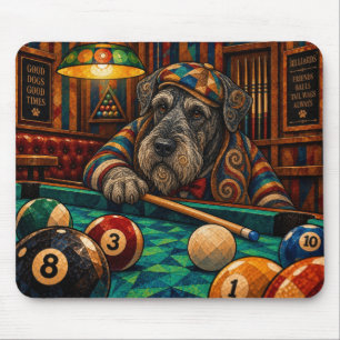Alfombrilla De Ratón Schnauzer Gigante, Mosaico Geométrico