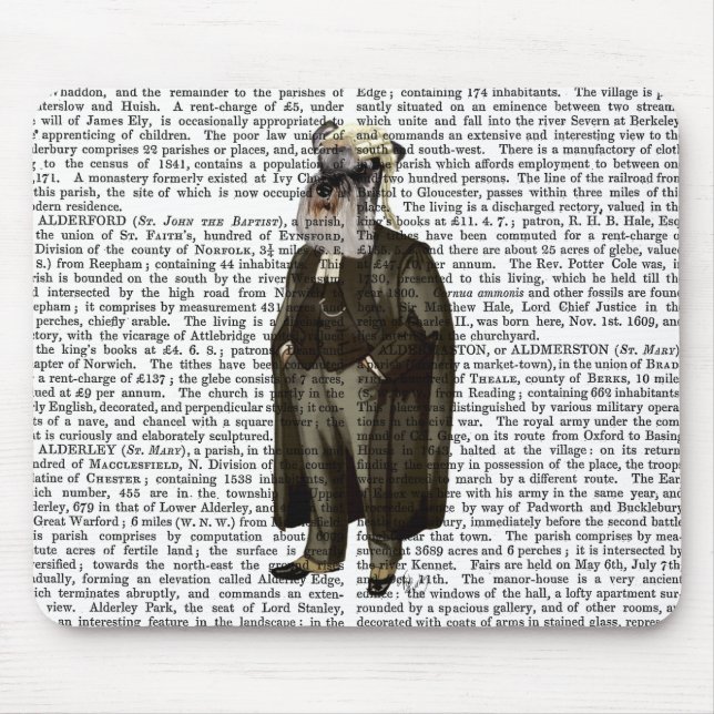 Alfombrilla De Ratón Schnauzer Lawyer (Frente)