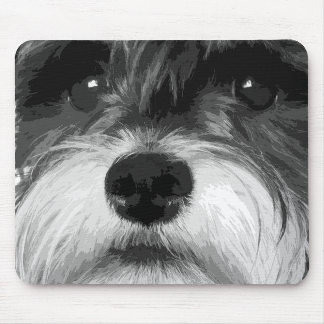 Alfombrilla De Ratón Schnauzer miniatura (Frente)