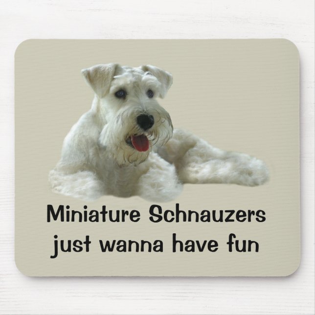 Alfombrilla De Ratón Schnauzer miniatura Mousepad (Frente)