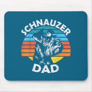 Alfombrilla De Ratón Schnauzer papá perro mascota divertido día del pad