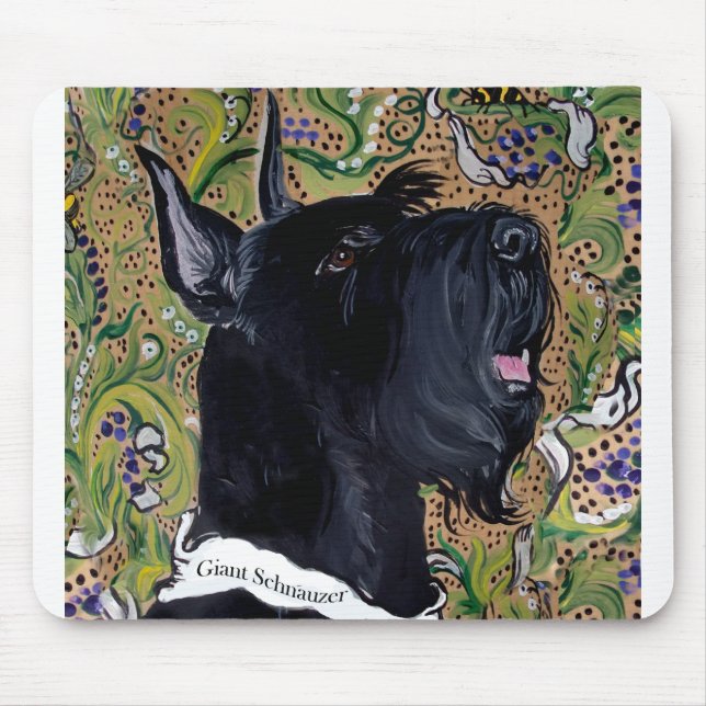 Alfombrilla De Ratón Schnauzers gigantes (Frente)