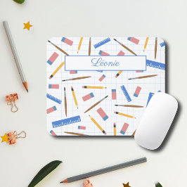 Alfombrilla De Ratón School Supplies Pattern Mouse Pad