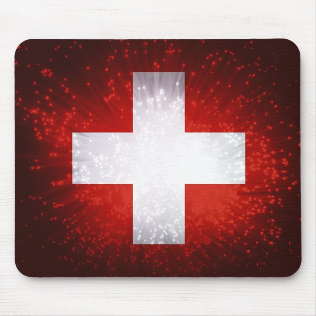 Alfombrilla De Ratón Schweiz; Bandera de Suiza (Frente)