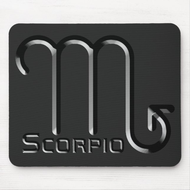 Alfombrilla De Ratón SCORPIO, Diseño Resumen del Rótulo Zodiaco, (Frente)