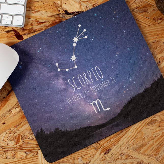 Alfombrilla De Ratón Scorpio | Personalized Zodiac Constellation (Subido por el creador)