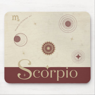 Alfombrilla De Ratón Scorpio Zodiac Mousepad