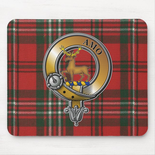 Alfombrilla De Ratón Scott Tartan & Badge (Frente)