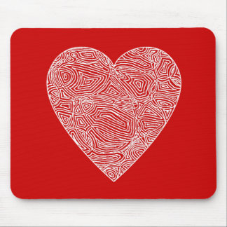 Alfombrilla De Ratón Scribbleprint Heart Mousepad