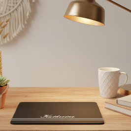 Alfombrilla De Ratón Script Name Minimalist Midnight Back