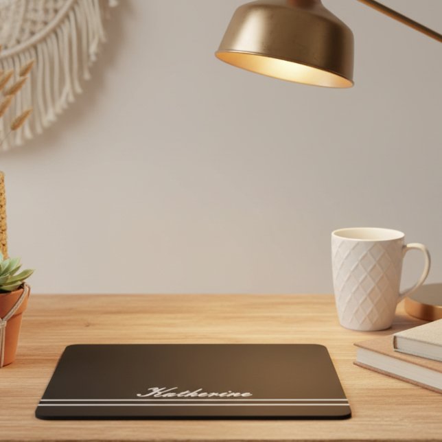 Alfombrilla De Ratón Script Name Minimalist Midnight Back (Subido por el creador)