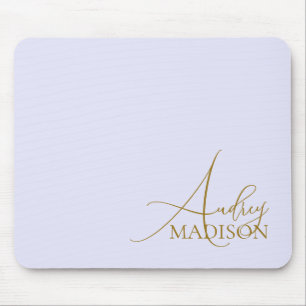 Alfombrilla De Ratón Script Serif Name Purple Lavender
